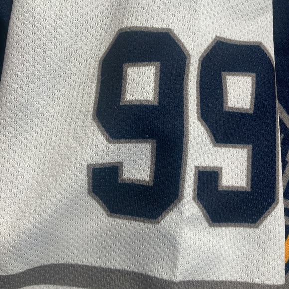 Pensacola Junior ice Flyers hockey jersey military jet blue adult size small S - Picture 9 of 10